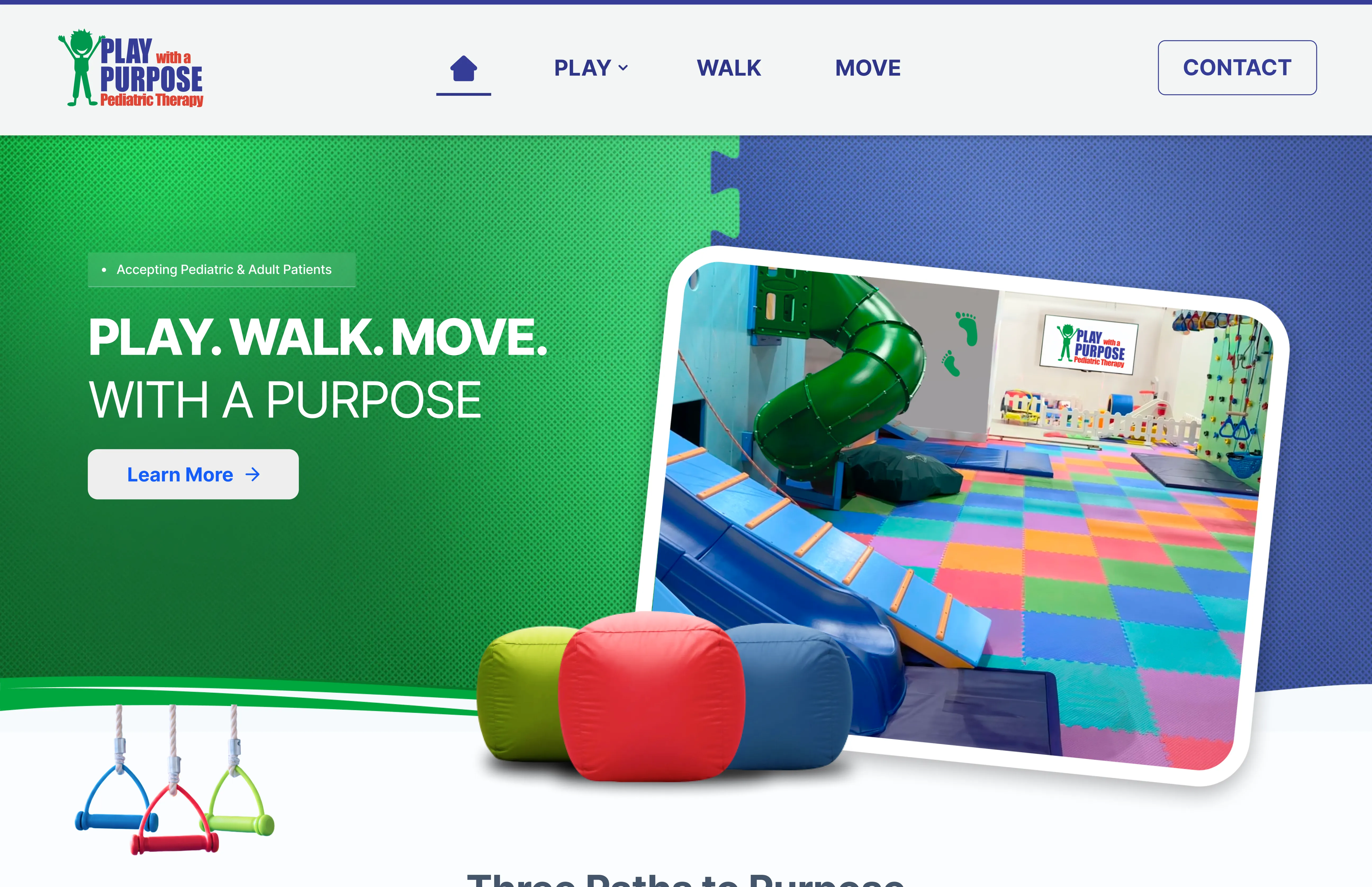 Play with a Purpose — homepage redesign