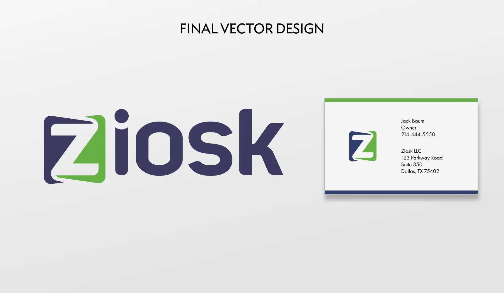 Ziosk logo — in-context usage